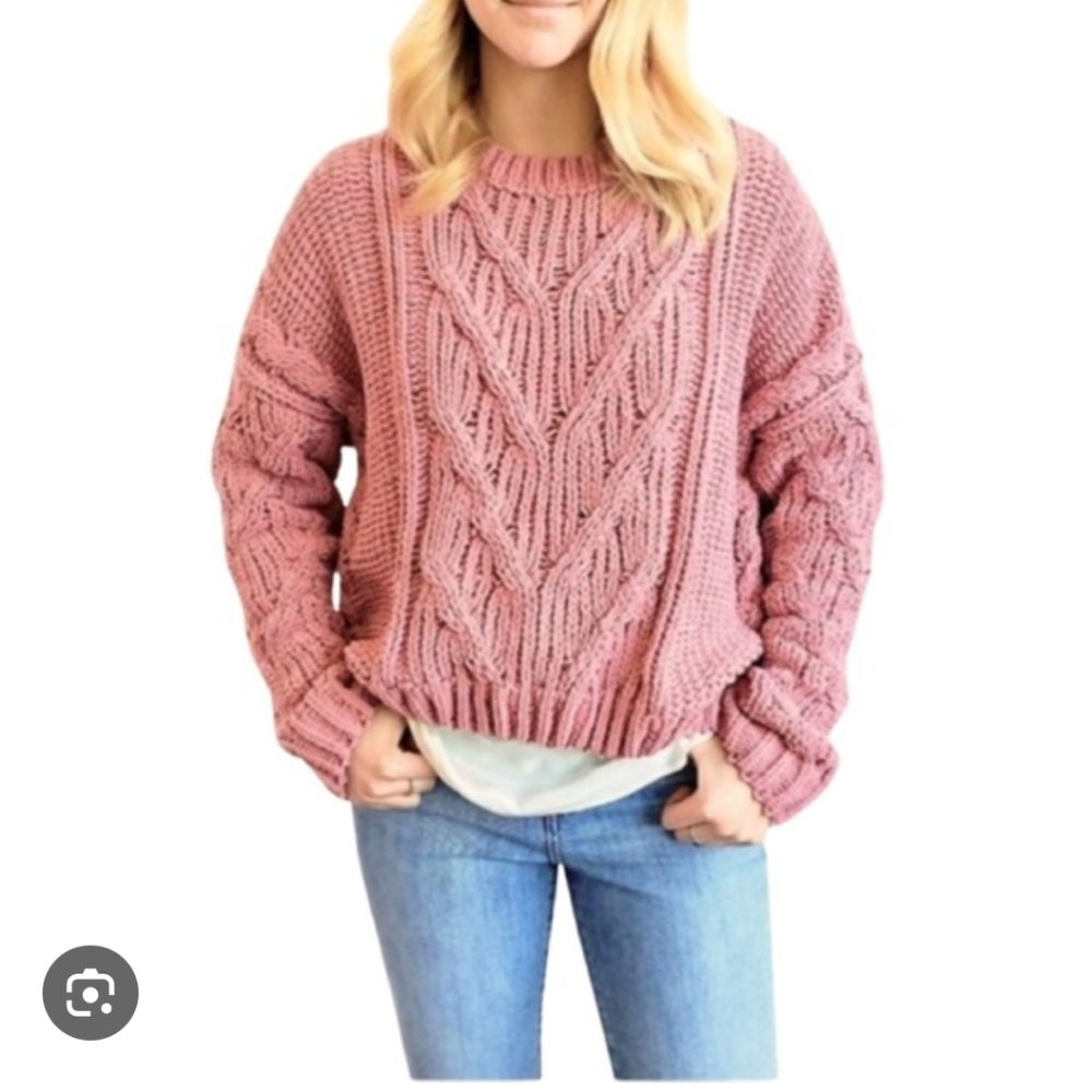 Oversize chunky knit sweater-Never worn